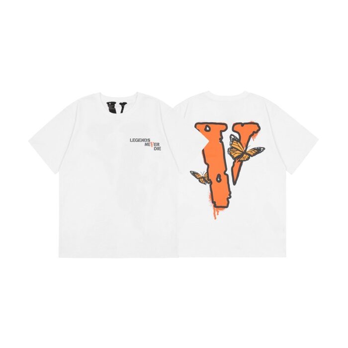 VLONE Friends Butterfly Tshirt both