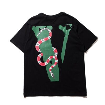 VLONE Friends Snake Printed T-Shirt black