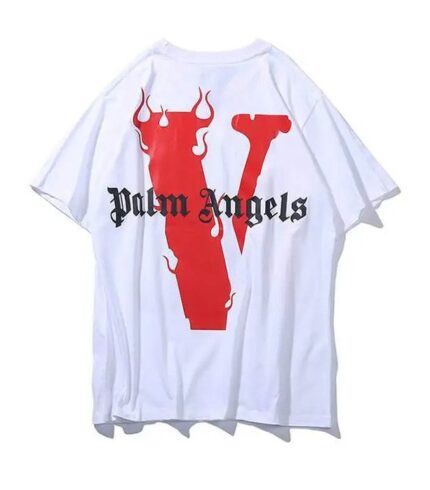 VLONE X PALM ANGELS T-SHIRT- WHITE back