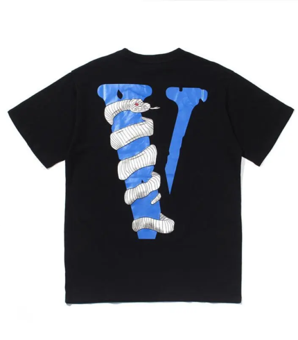 Vlone White Snake Tee black