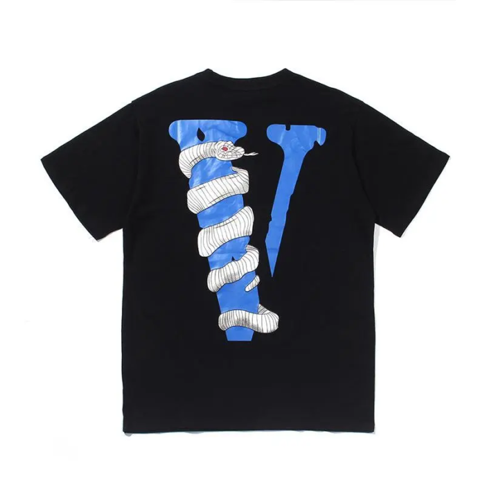 Vlone White Snake Tee black