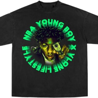 YoungBoy NBA x Vlone Cross Roads Tee Front