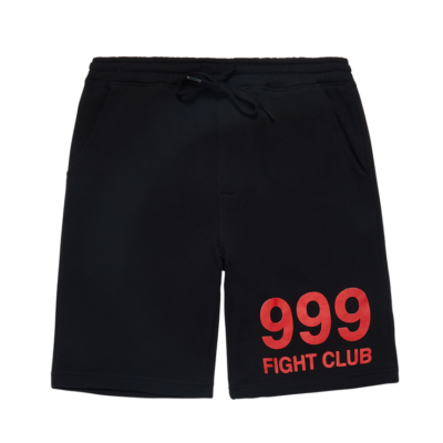 999 Club Juice Wrld Fight Shorts Black