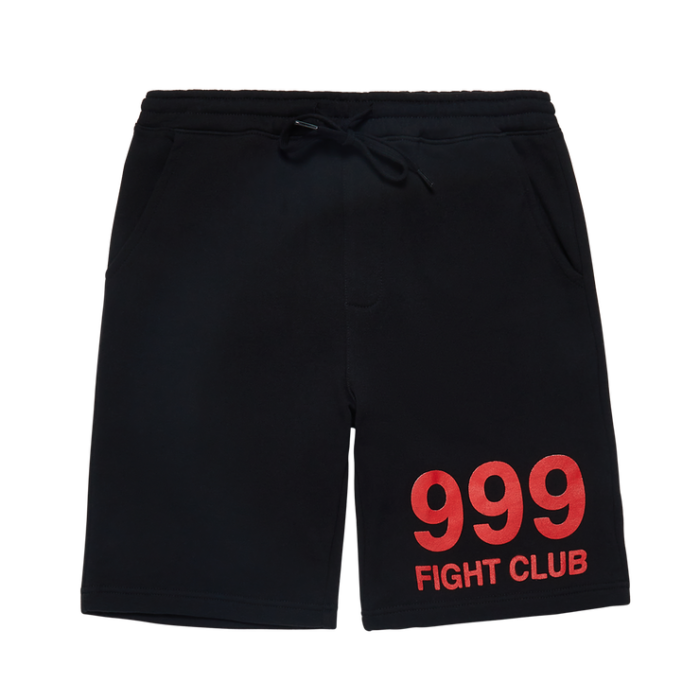 999 Club Juice Wrld Fight Shorts Black