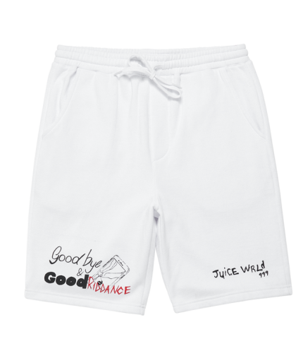 999 Club Juice Wrld Gbgr Shorts White