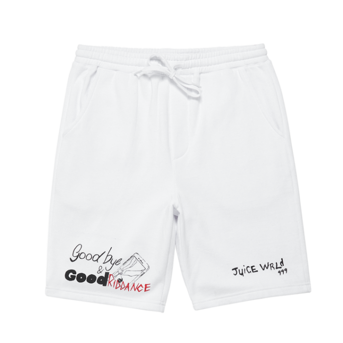 999 Club Juice Wrld Gbgr Shorts White