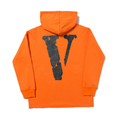 Vlone Fragment Staple Hoodie Orange back