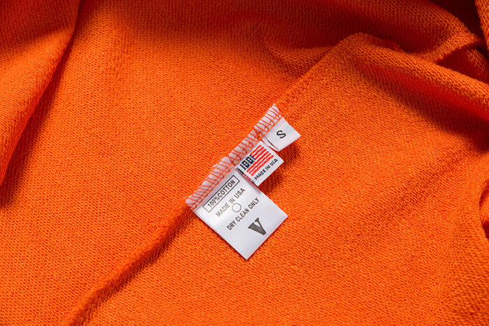 Vlone Fragment Staple Hoodie Orange close