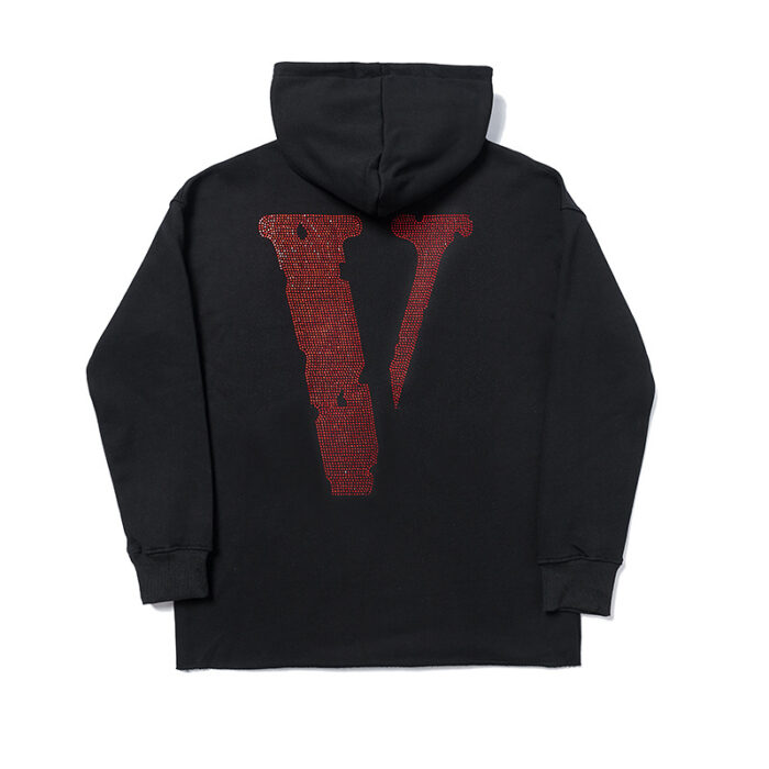 Vlone Fragment Staple Hoodie Red back