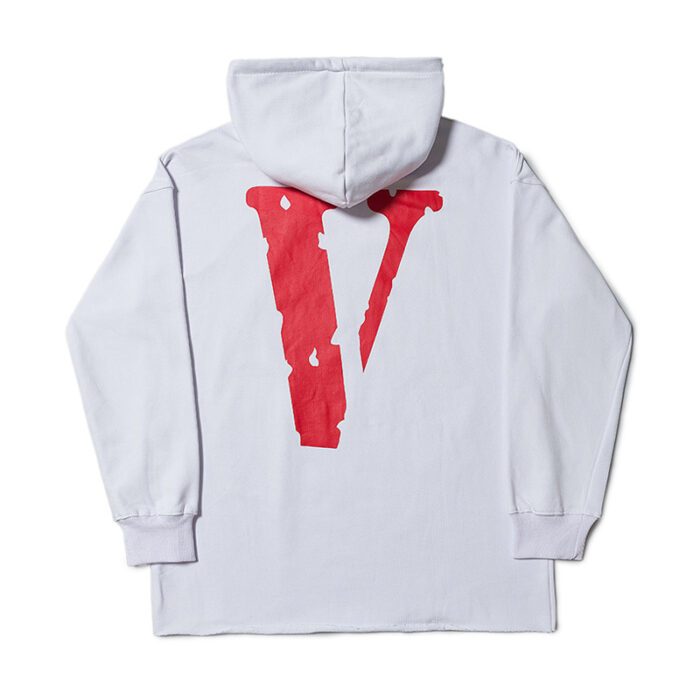 Vlone Fragment Staple Hoodie (red & White) end back