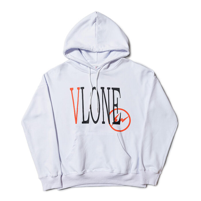 Vlone Fragment Staple Hoodie white front