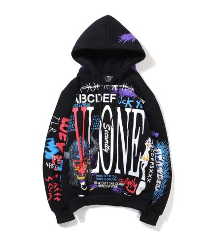 Vlone Graffiti Pullover Hoodie