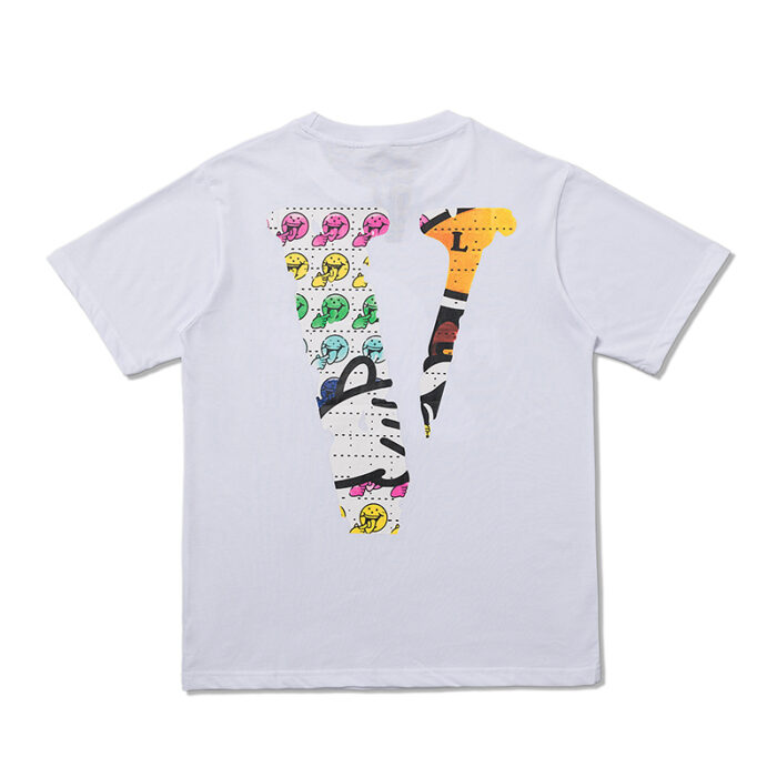 Vlone Rainbow Smiley Shirt White Back