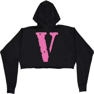 FRIENDS – Pink Hoodie – Black – Womens