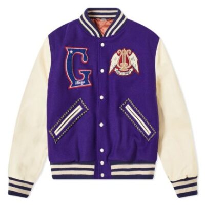 Gucci Band Varsity Jacket – Purple