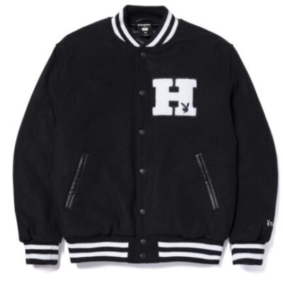 HUF x Playboy Varsity Jacket – Black