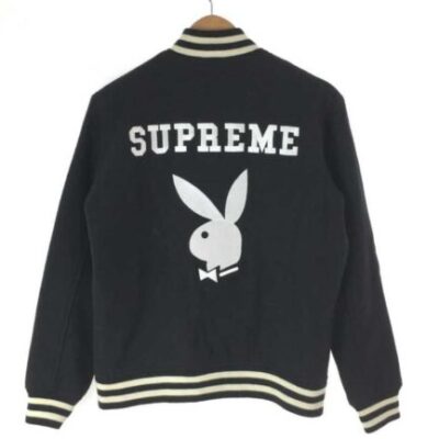 PLAYBOY Varsity Jacket -Black