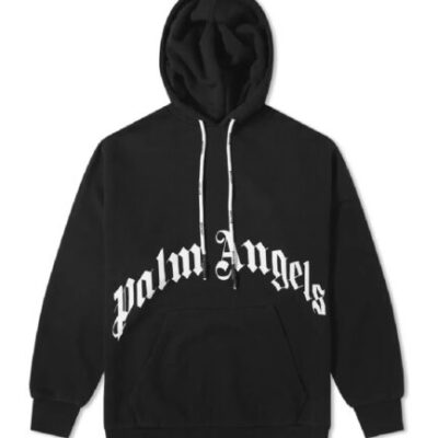 Palm Angels Skeleton Pullover Hoodie -Black