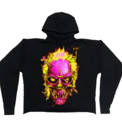 Vlone Pop Up Purple Houston Texas Hoodie – Black