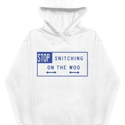 Vlone x Pop Smoke Stop Snitching On The Woo Hoodie