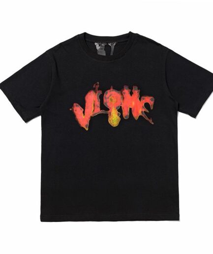 Vlone Halloween Flaming Pumpkin Tee – Black Vlone Halloween Flaming Pumpkin Tee – Black